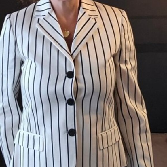 Lauren Ralph Lauren PREPPY  Pin Striped Blazer - Picture 3 of 11